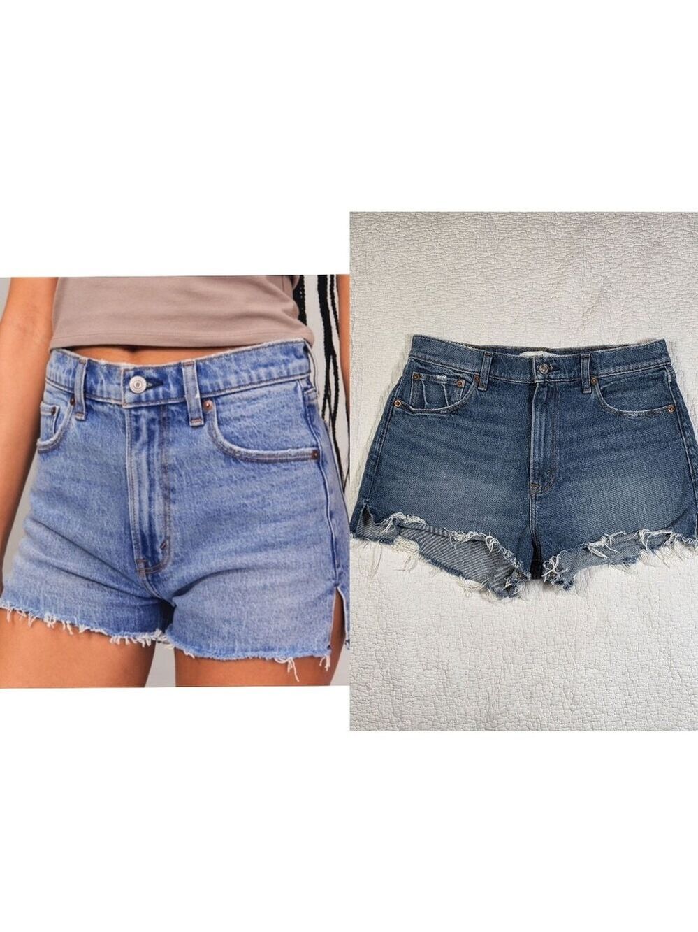 Abercrombie & Fitch High Rise Mom Jean Shorts